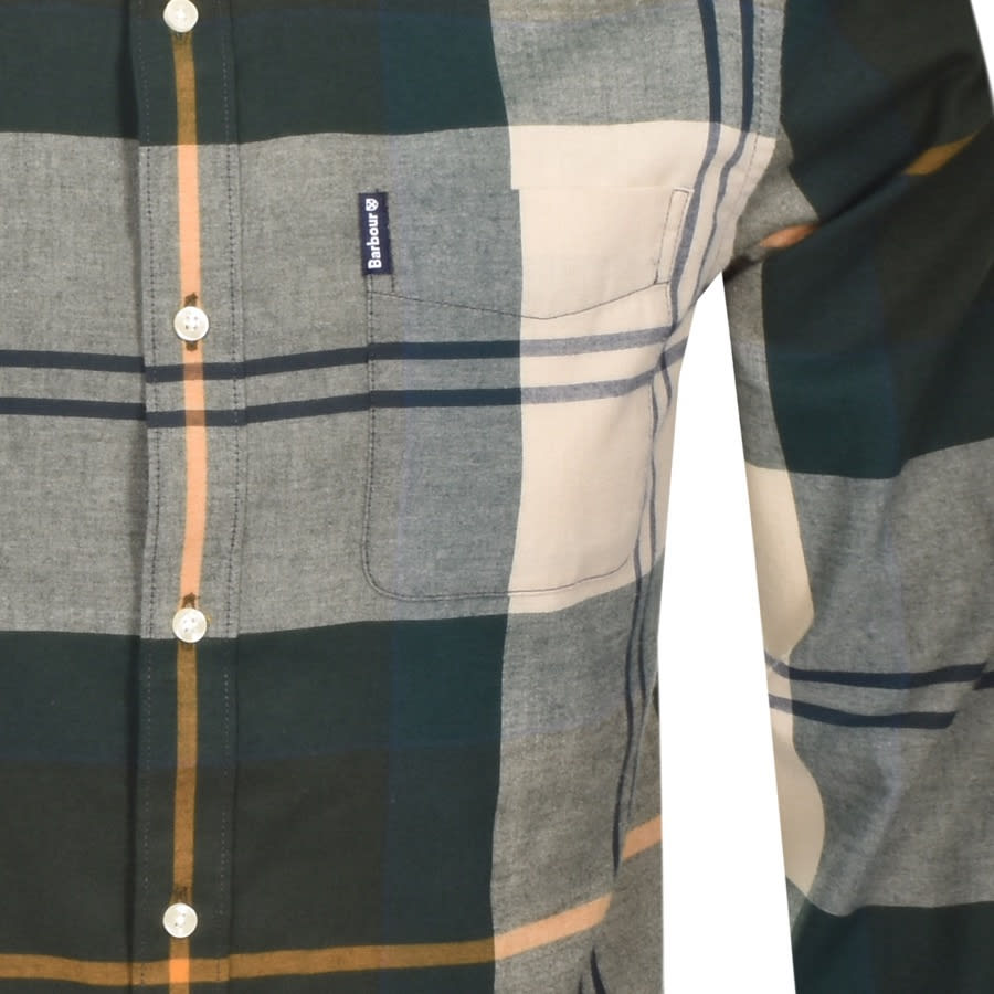 Alternative Image for ProductBarbour Long Sleeved Tartan 5 Shirt Green3